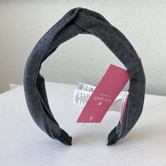 Kate Spade Cherry Denim Twisted Headband One size hair accessories main image 9